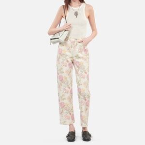 The kooples floral boyfriend jeans
